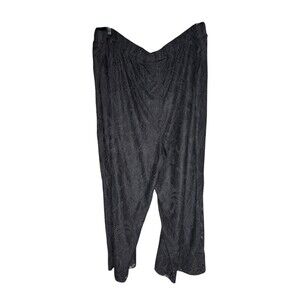 Dennis Basso Women's Pants Sz 3XP Regular Fully Lined Lace Black A675075